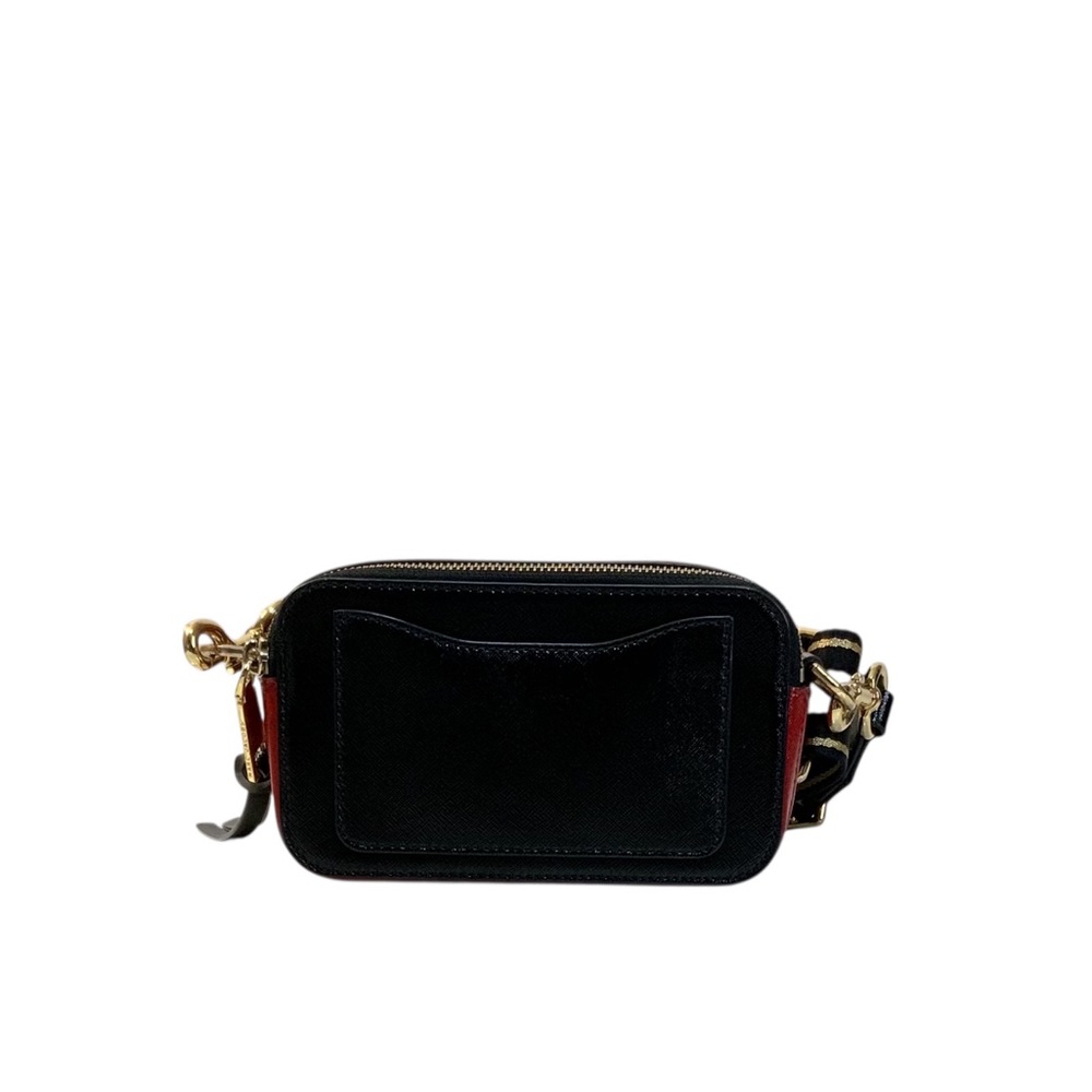 Marc Jacobs Women’s Black/Red Leather Snapshot Camera Bag - Picture 3 of 12